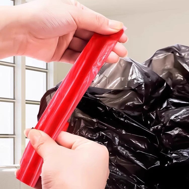 Household Drawstring Garbage Bags, Thickened Kitchen Steel Bags, Large Portable Office-Grade Plastic Bags - Image 5